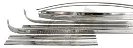deluxe 13 piece exterior trim molding set for vw t1 bus 1964 1967 25 2934