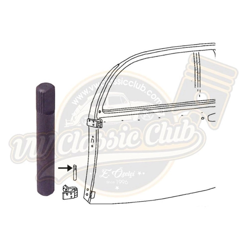 door hinge pin 0 20mm oversize for vw beetle 1300 1302 1303 1967 1979 55 5737 s