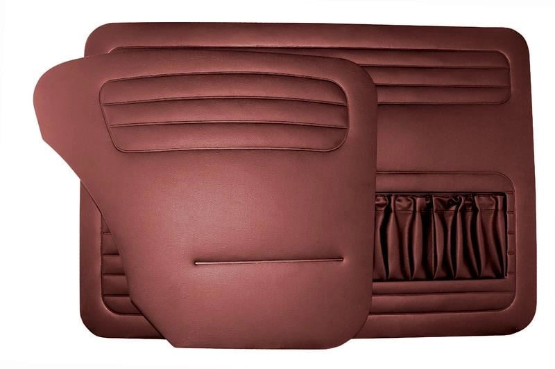 door panel set burgundy for vw beetle 1100 1200 1956 1964 4 4111