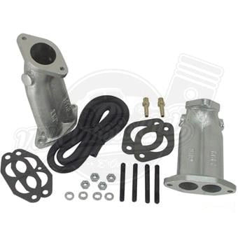 dual carburetor intake manifold set for air cooled vw t1 t2 karmann 6 6482