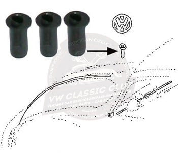 emblem badge clips 3 pack for vw t1 t2 t3 transporter 2 2093
