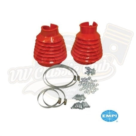 empi red axle boot kit for classic vw beetle t1 karmann ghia variant 65 6711 q 2