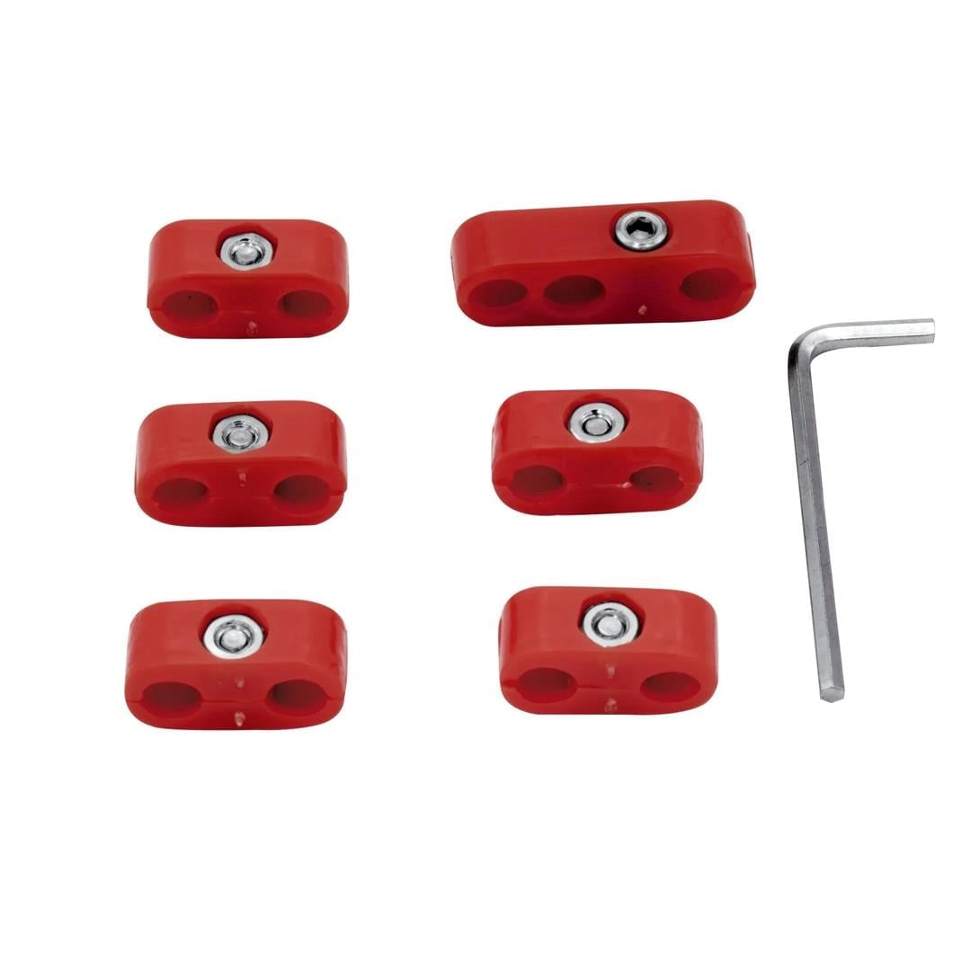 empi red spark plug wire loom set for classic vw beetle t1 t2 karmann 6 6173