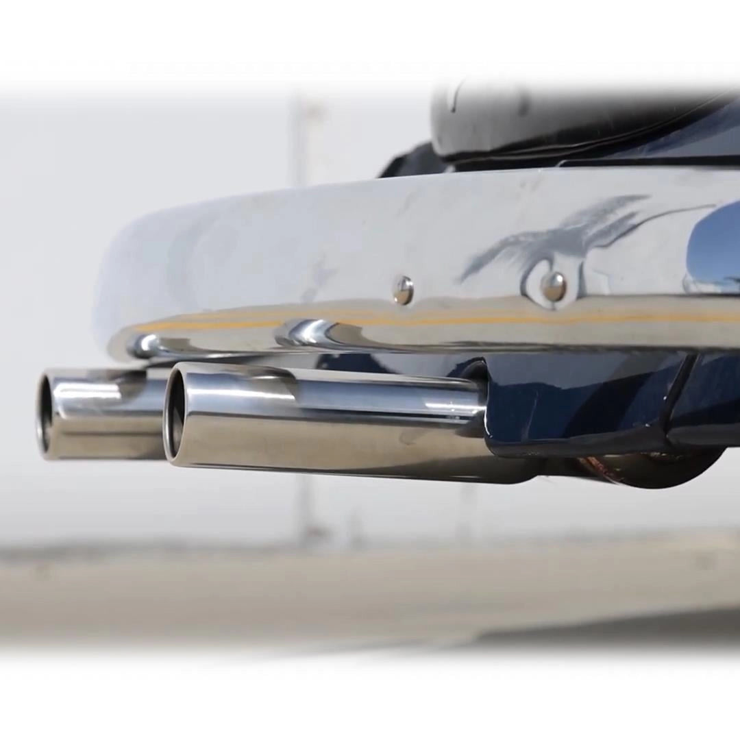 empi stainless steel sport exhaust system for vw beetle and karmann ghia 6 6548