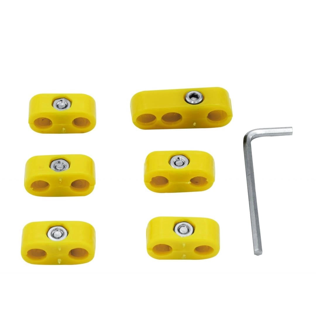 empi yellow spark plug wire loom set for classic vw air cooled engines 6 6749