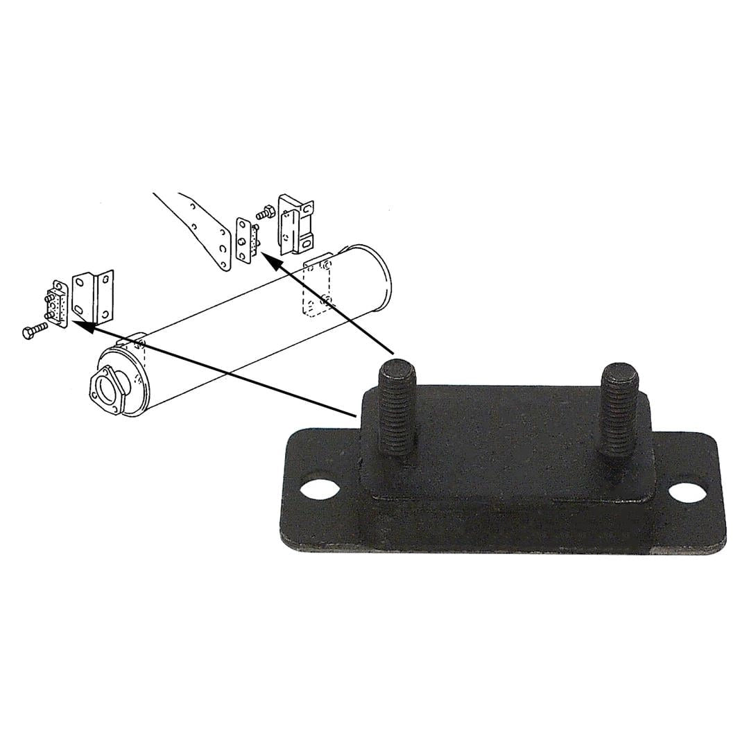 exhaust hanger mount for vw t2 and t3 transporter 1980 1992 6 6282 s 7390