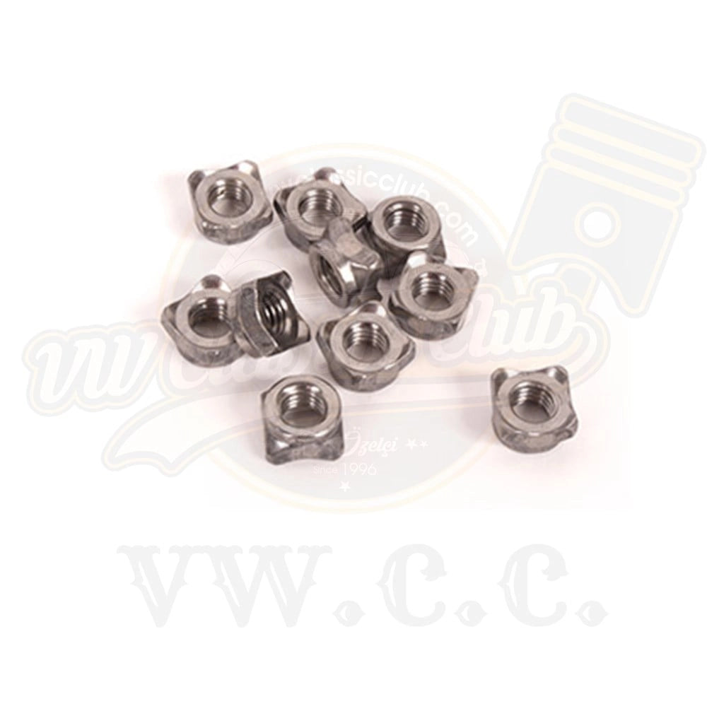 fender mounting square nuts 8mm set for vw beetle t1 t2 karmann ghia 5 5128 s 69