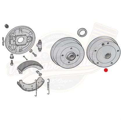 front brake drum 4x130 for vw beetle 1302 and 1303 1971 1977 35 3763