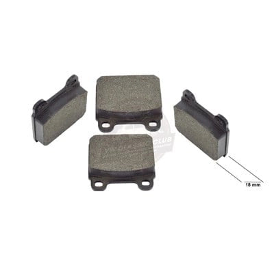 front brake pads square type for vw t2 and t3 transporter 35 3760
