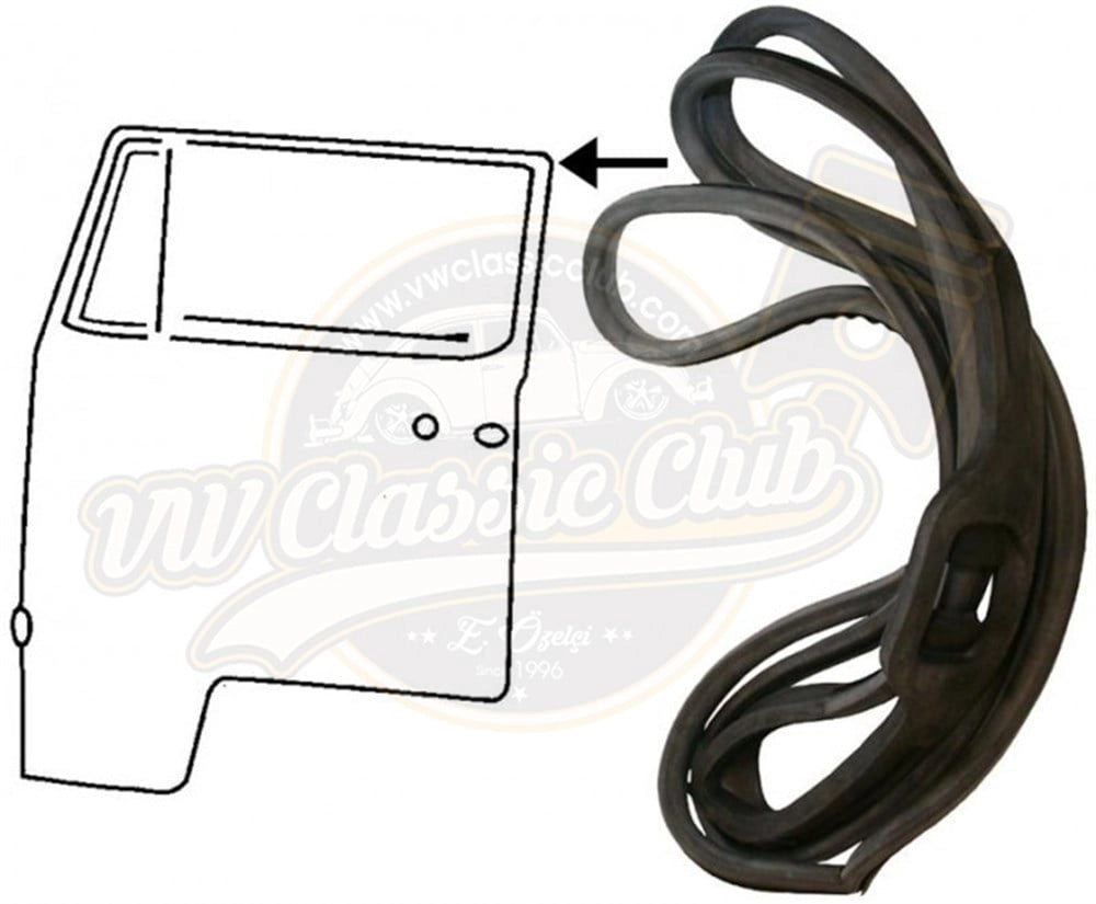 front door seal set pair for vw t2 transporter 1968 1979 25 3002 q 2003