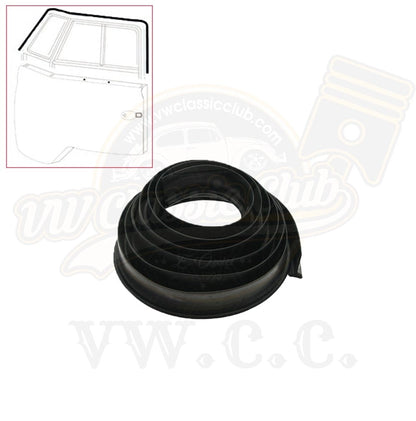 front door window frame seals set for vw t1 1955 1967 25 2898 q 3017