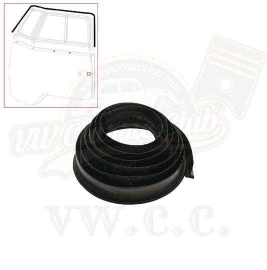 front door window frame seals set for vw t1 1955 1967 25 2898 q 3017