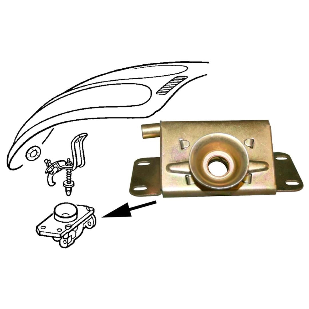 front hood lid lock catch for vw beetle 1100 1200 1949 1967 55 5507 q 2108