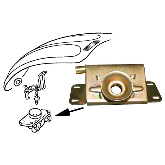 front hood lid lock catch for vw beetle 1100 1200 1949 1967 55 5507 q 2108