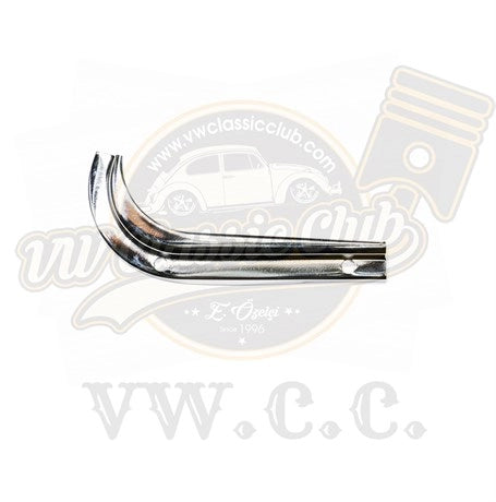 front left quarter window weatherstrip chrome trim for vw beetle 1100 1200 55 56
