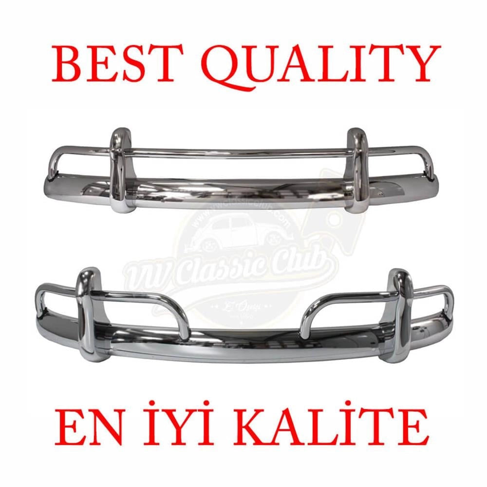 front rear bumper set tubular style for vw beetle 1100 1200 1955 1967 25 2846
