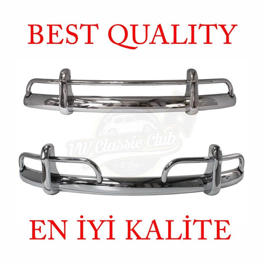 front rear bumper set tubular style for vw beetle 1100 1200 1955 1967 25 2846