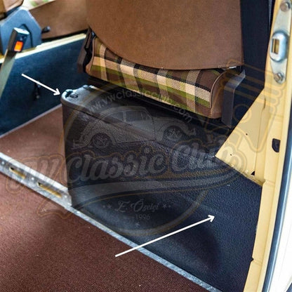 front seat side trim rubber kit for vw t2 bus 1977 1979 4 4630 s 7053