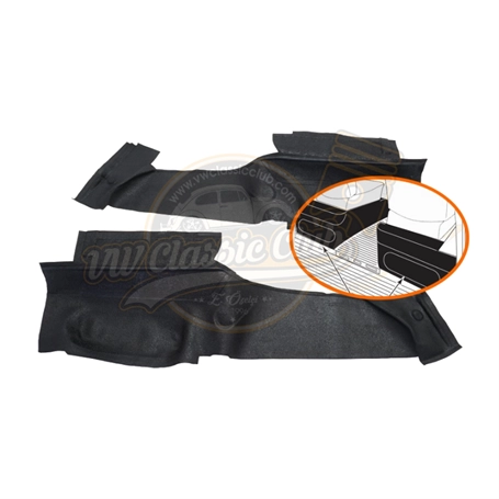 front seat side trim rubber seal set for vw t2 bus 1977 1979 4 4912