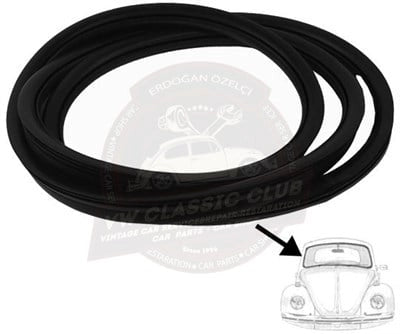 front windshield seal for vw beetle 1100 1200 1958 1964 25 2584