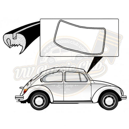 front windshield seal for vw super beetle 1303 1973 1974 25 2953