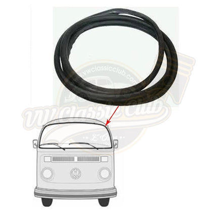 front windshield seal for vw t2 transporter 1968 1979 25 2905 a