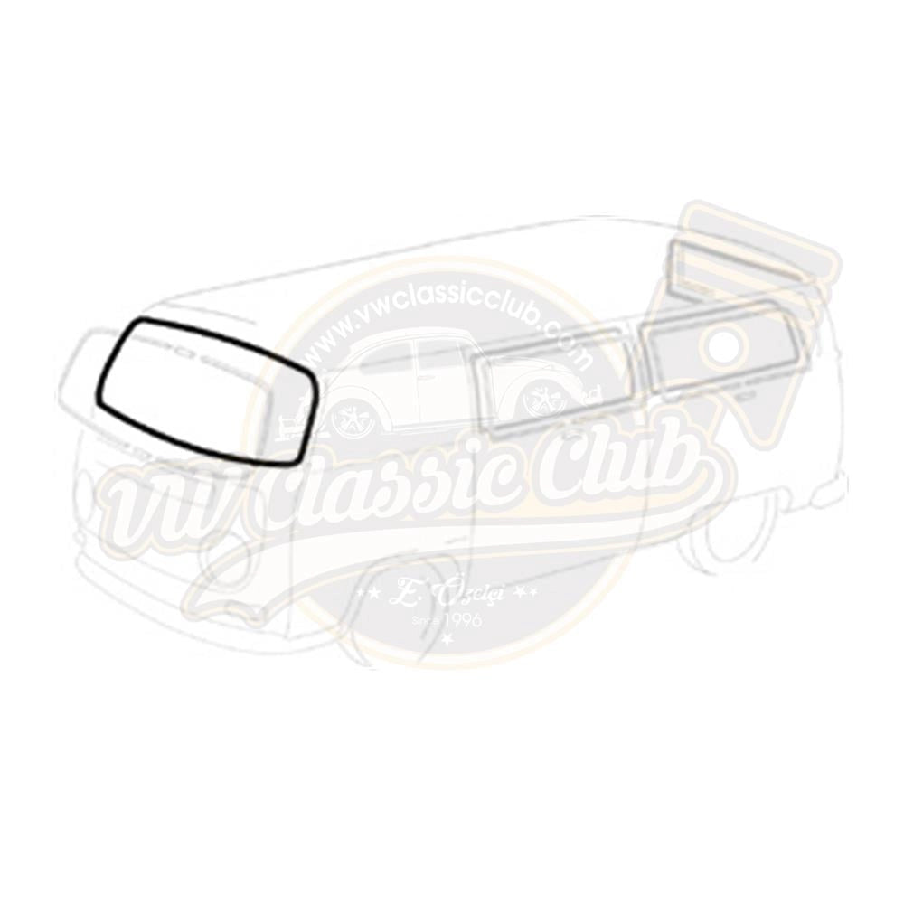 front windshield seal with trim groove for vw t2 25 2862