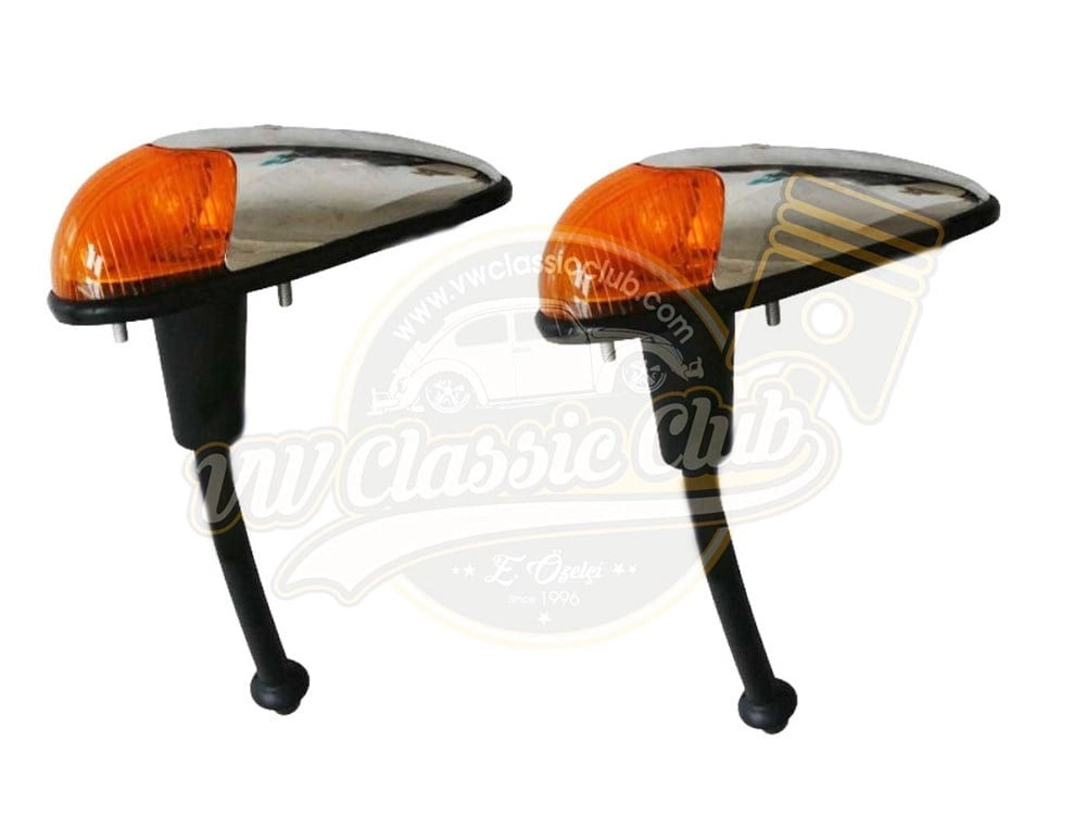 front yellow turn signal lens set for vw beetle 1100 1200 1955 1967 3 3040