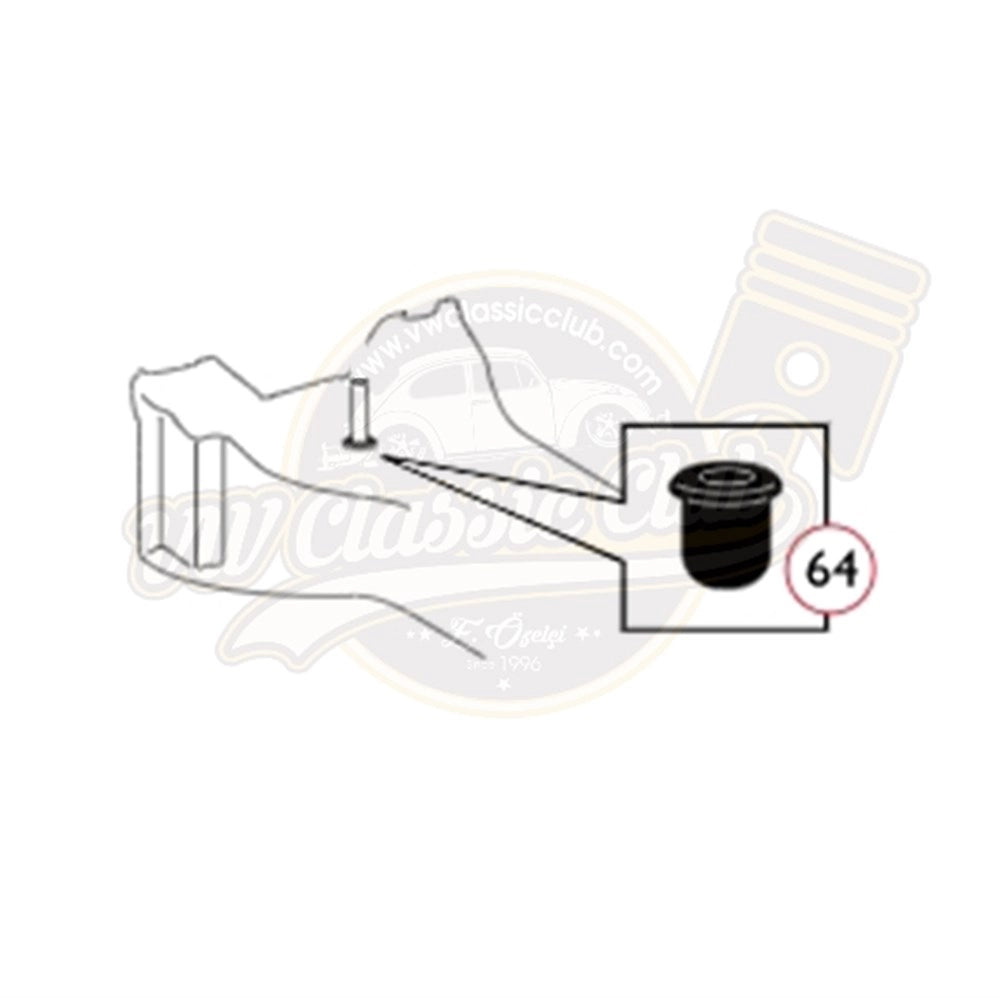 fuel line chassis grommet for vw beetle 1100 1303 karmann ghia 5 5151 s 7223