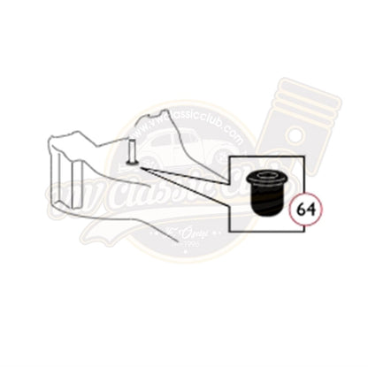 fuel line chassis grommet for vw beetle 1100 1303 karmann ghia 5 5151 s 7223