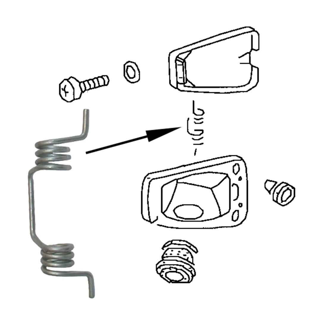 fuel tank flap spring for vw beetle 1300 1302 1303 1968 1979 6 6531 f b s 7393