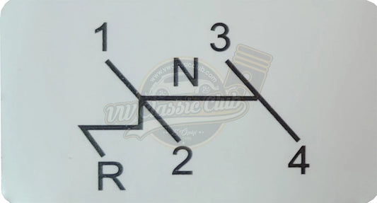 gear shift pattern sticker for vw beetle t1 and t2 2 2061