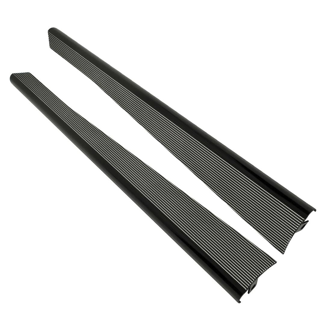 gloss black aluminum running boards for vw beetle 1955 1979 3 3384