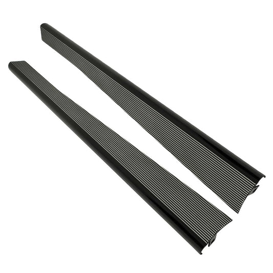 gloss black aluminum running boards for vw beetle 1955 1979 3 3384