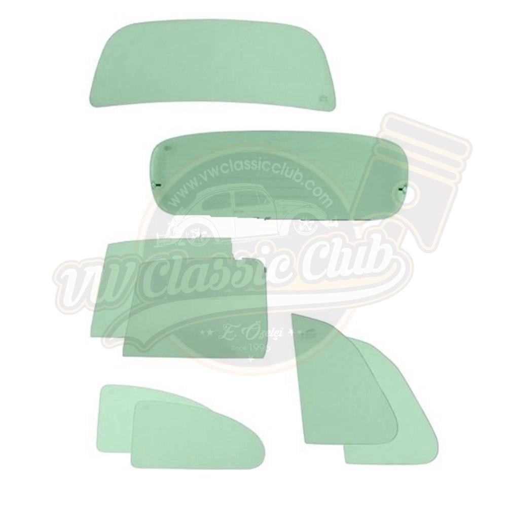 green tinted glass window set for vw beetle 1200 1300 1302 1971 1972 25 2578