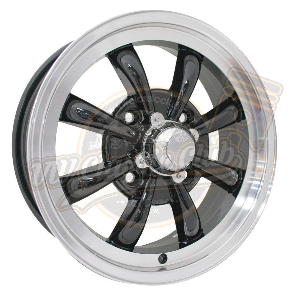 gt 8 spoke 5 5x15 inch black alloy wheel 4x130 for beetle and karmann ghia 7 704