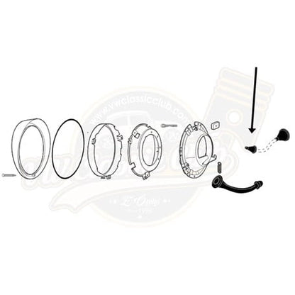 headlight wiring boot narrow for vw beetle 1300 1302 1303 1971 1979 3 3096 s 706