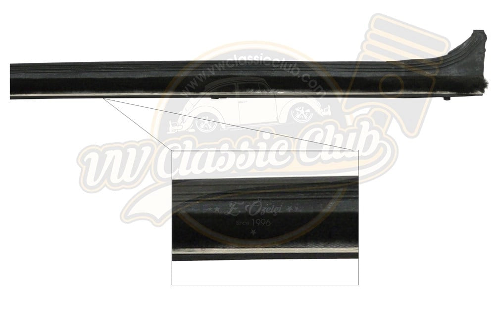 inner door window scraper seal left for vw beetle 1300 1302 1303 1965 1979 25 27