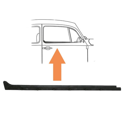 inner door window scraper seal right for vw beetle 1200 1300 1302 1303 25 2810 q