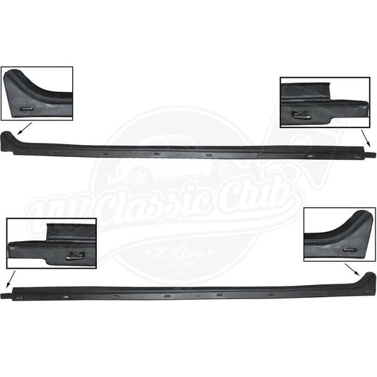 inner door window scraper set for vw t2 bus 1967 1979 25 2744