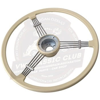 ivory banjo steering wheel for vw t1 t2 t3 1952 1979 4 4165 a