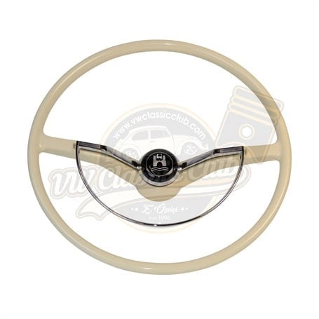 ivory steering wheel complete for vw beetle karmann ghia 1958 1971 4 4189 c