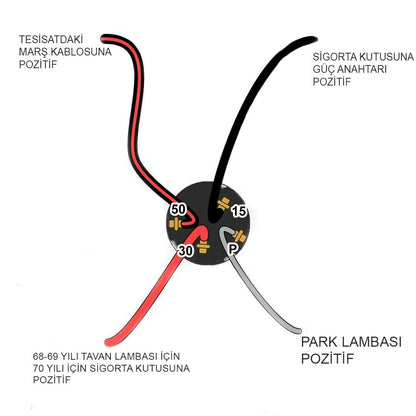 jopex ignition switch socket with wires for beetle t2 karmann type 3 3 3005