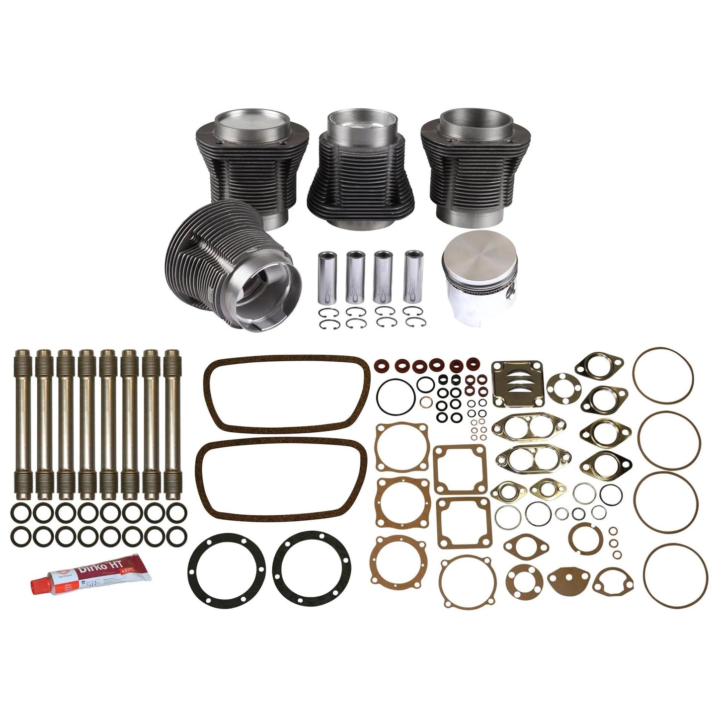 jopex piston cylinder kit 85 5mm 1600cc for vw t2 karmann ghia beetle 6 6227