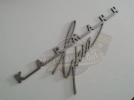 karmann ghia chrome lettering emblem badge stainless steel 2 2121