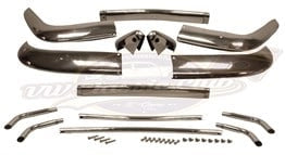 karmann ghia stainless steel complete front rear bumper set 1950 1974 5 5265