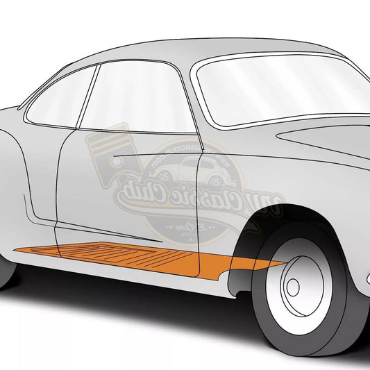 klokkerholm right floor pan for vw karmann ghia and thing 1956 1974 5 5293