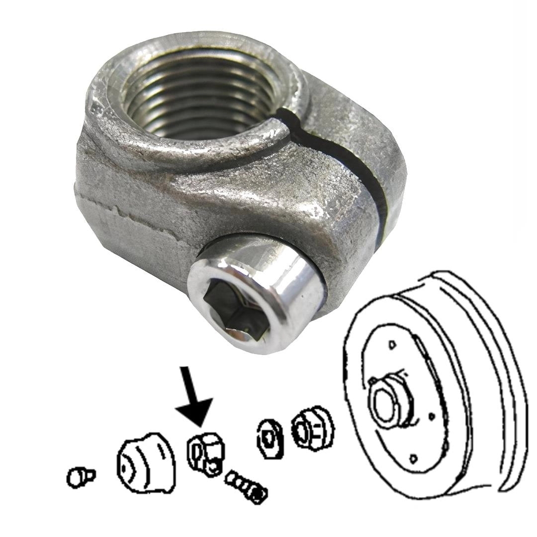 left axle nut for vw beetle karmann ghia and type 3 1966 1979 35 3664 s 6984