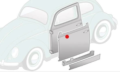 left door skin panel for vw beetle 1300 1302 1303 1968 1979 5 5155