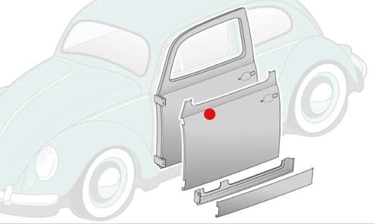 left door skin panel for vw beetle 1300 1302 1303 1968 1979 5 5155